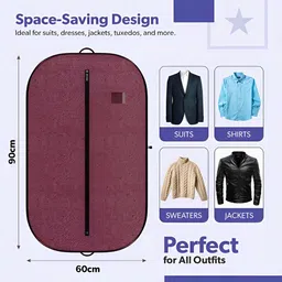Aura Maroon Set of 6 Regular Multi-Utility Organisers image 2
