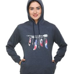 WOOL 4U Women Hooded Pullover Sweatshirt-image-90