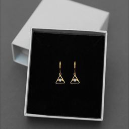 DressBerry Triangular Hoop Earrings-58