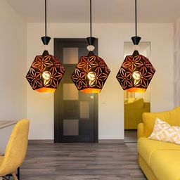 GAUVIK Black & Brown Printed Ceiling Lamp image 2