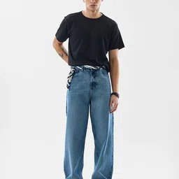 Snitch Men Blue Mid-Rise Relaxed Fit Jeans-image-94
