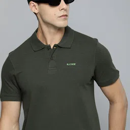 R.Code by The Roadster Lifestyle Co. Men Regular Fit Pack Of 2 Solid Polo Cotton T-shirts-image-73