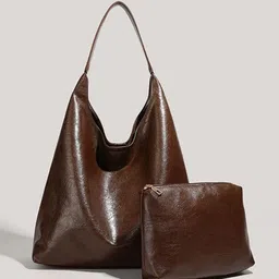 DressBerry Textured Oversized Shopper Hobo Bag-15