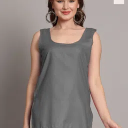 The Chikan Label Pack of 2 Cotton Solid Camisoles-image-91