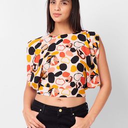 IZEL Print Styled Back Crop Top-picture-51