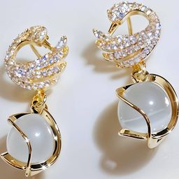Elegant Gold-Plated Earrings-image-79
