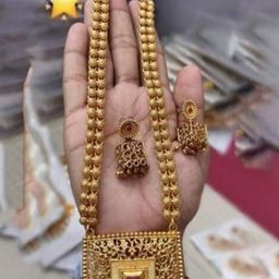 Gyaan Jewels Gold-Plated Stone-Studded Jewellery Set-image-93
