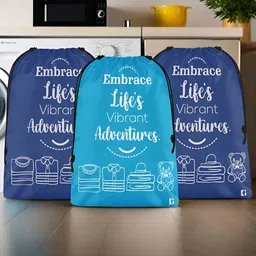 Aura Blue Set of 3 Water Resistant Multi-Utility Organisers-8