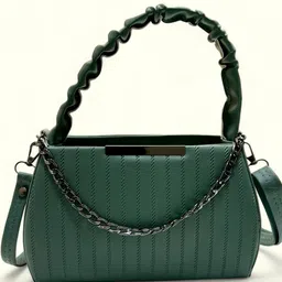 SKORPIO PU Structured Satchel with Quilted image 2