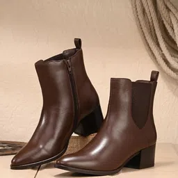 The Roadster Lifestyle Co Women Block-Heeled Casual Boots-39