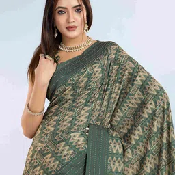 PBS PRINTS Kantha Work Pure Silk Tussar Saree-picture-16