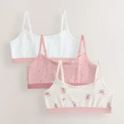 NEXT Girls 3Pcs Printed Cotton Crop Tops-picture-58
