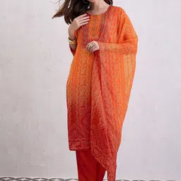 CHETI Women Natural Crepe Kurta Set-33