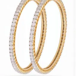 DENICRAAS Set Of 2 Stone Studded Bangles-picture-0