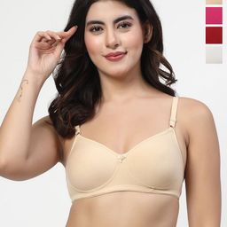 LILY Dapyeh Pack Of 4 Full Coverage Heavily Padded T-shirt bra-image-89