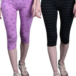 Tik Tok WEARS Girls Multicoloured Cotton Capris-image-68