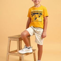 U.S. Polo Assn. Kids Boys Printed Pure Cotton Chino Shorts-picture-36