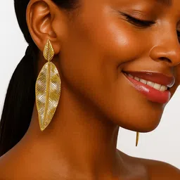 ISHTAARA Gold-Plated Stainless Steel Earrings-picture-25