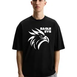 Fashnobic Men Graphic Printed Round Neck Cotton Oversized T-shirt-image-54