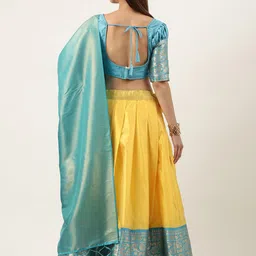 Payu Semi-Stitched Lehenga & Unstitched Blouse With Dupatta image 2