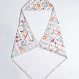 cocoon care Beige Printed Bamboo 120 GSM Bath Towel-45