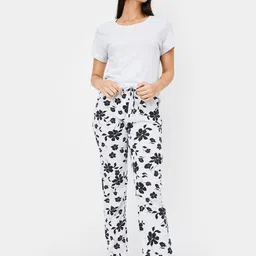 max Women Floral Printed T-shirt & Pyjamas Night suit-image-59