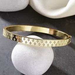 Anouk Men Gold-Plated Stainless Steel Kada Bracelet-image-59