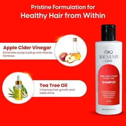 Souvenir Apple Cider Vinegar & Tea Tree Sulphate Free Shampoo - 250 ml image 4