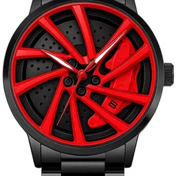 SWADESI STUFF Men Dial & Straps Analogue Watch ROTATE 003 RED 18 image 2