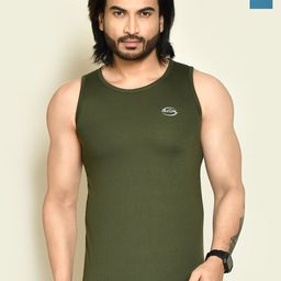 RAPL Pack Of 2 Round Neck Tank Vests M_SDP2_Trqs-Dgrn_S-image-69