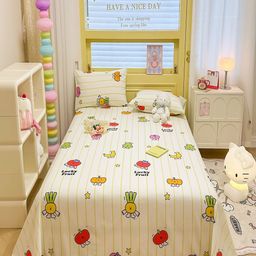 JC HOME Multicoloured 200 TC King Bedsheet with 2 Pillow Covers-image-25