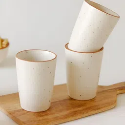 AMALAFIEE CERAMICS Cream-Coloured 2 Pieces Ceramic Dishwasher & Microwave Safe Mugs 300ml image 2