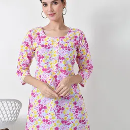 LIBOZA Floral Printed Pure Cotton Kurti-picture-36
