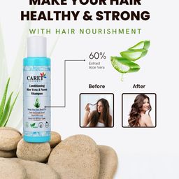 CARET ORGANIC Set Of 2 Anti-Dandruff Conditioning Aloevera & Neem Shampoo-300ml Each image 2