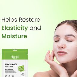 BHOOMI HERBAL INDIA Niacinamide Sheet Mask - 20 ml image 2
