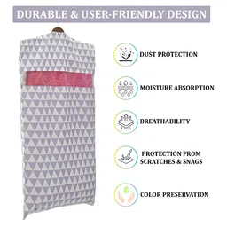 Aura Checked Black and Grey Set of 6 Regular Multi-Utility Organisers image 4