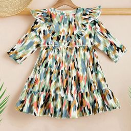 BAESD Floral Print Fit & Flare Dress-30