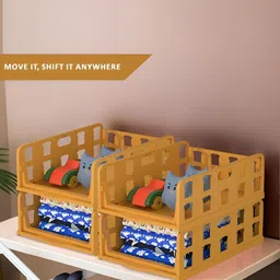 Aura Brown Set of 6 Reusable Drawer Organiser Organisers image 4