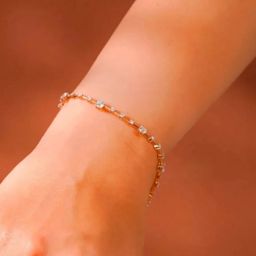 Emori Women Spaced Tennis 14KT Rose Gold Lab Diamond Bracelet-image-88