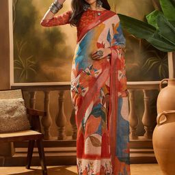 MANVAA Floral Saree-image-24