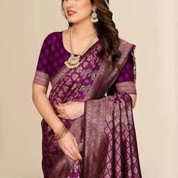 Moda Rapido Woven Design Zari Silk Blend Saree-picture-20