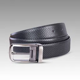LONGHORNS D-LIMA Men Textured Leather Reversible Formal Belt-image-12