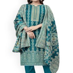 DRAVINAM Trends Ethnic Motifs Printed Unstitched Dress Material-image-77