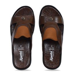 Ajanta Men Brown Solid Slip-On Flip Flop-picture-19