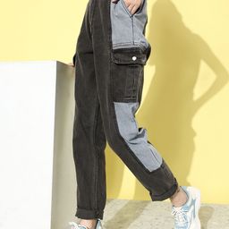 The Roadster Life Co. Women Pure Cotton Jet Black Boyfriend Fit Upgraded denim Jeans-image-22