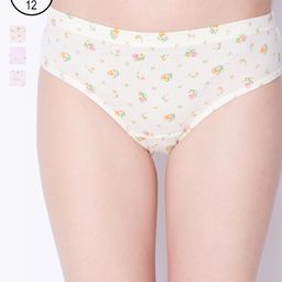 Dollar Missy Pack of 12 Light Printed Inner Elasticated Hipster Panty 121L-IE-PO12-image-12