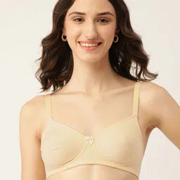 DressBerry Cream-Coloured Solid Everyday Bra-27