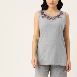 ETC Women Floral Printed Night Suit-image-70