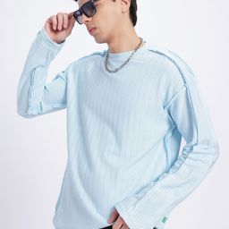 glitchez Street Texture Raw Edge Self-Design Drop-Shoulder T-shirt-image-55