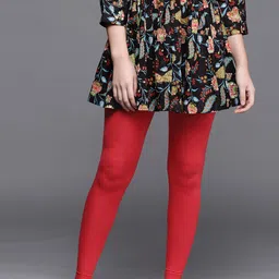 Biba Women Red Solid Leggings-image-39